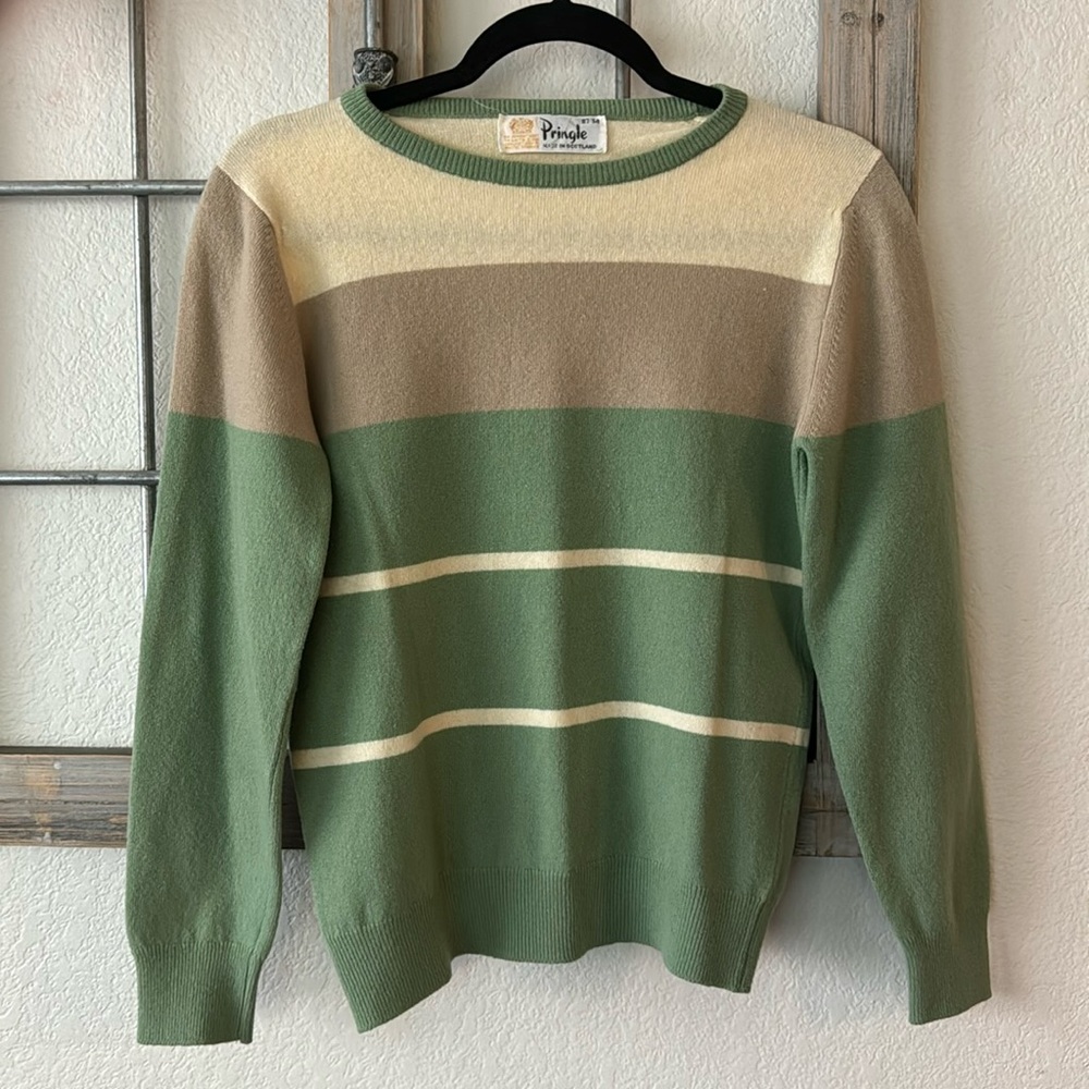 Vintage Pringle of Scotland Lambs Wool Sweater S